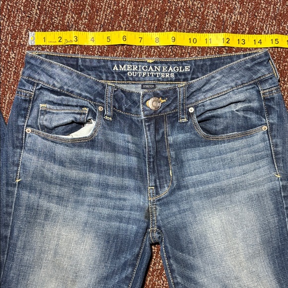 American Eagle Outfitters dark wash skinny crop women’s 6 short - Picture 11 of 14